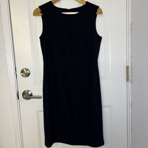 Charter Club Dress Sz 6‎ Classic Sleeveless Dress Career Structured Waist Zip